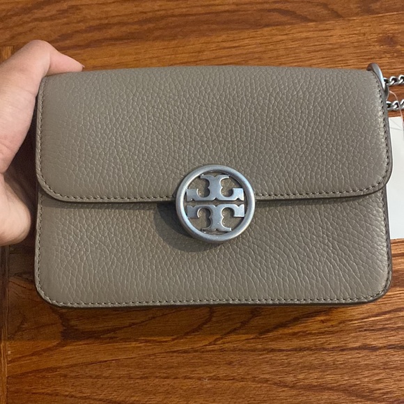 Tory Burch Olivia Pebbled Leather Crossbody - Picture 2 of 6